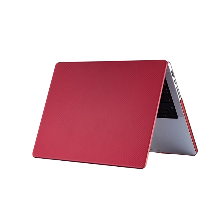 For MacBook Air 13.3 inch A1932 / A2179 / A2337 Carbon Fiber Textured Plastic Laptop Protective Case