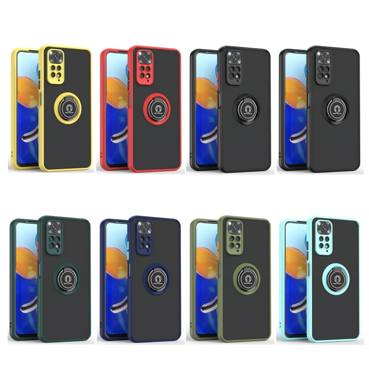 For Xiaomi Redmi Note 11 Pro 4G / 5G Q Shadow 1 Series TPU + PC Phone Case with Ring Holder