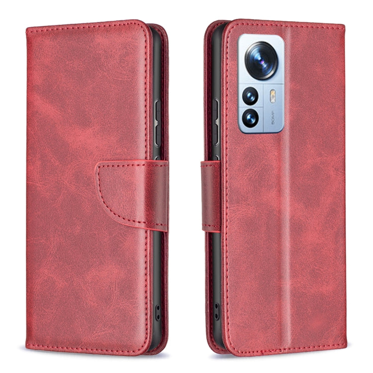 For Xiaomi 12 Pro Lambskin Texture Pure Color Leather Phone Case