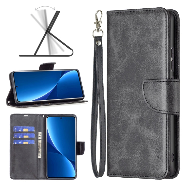 For Xiaomi 12 Pro Lambskin Texture Pure Color Leather Phone Case