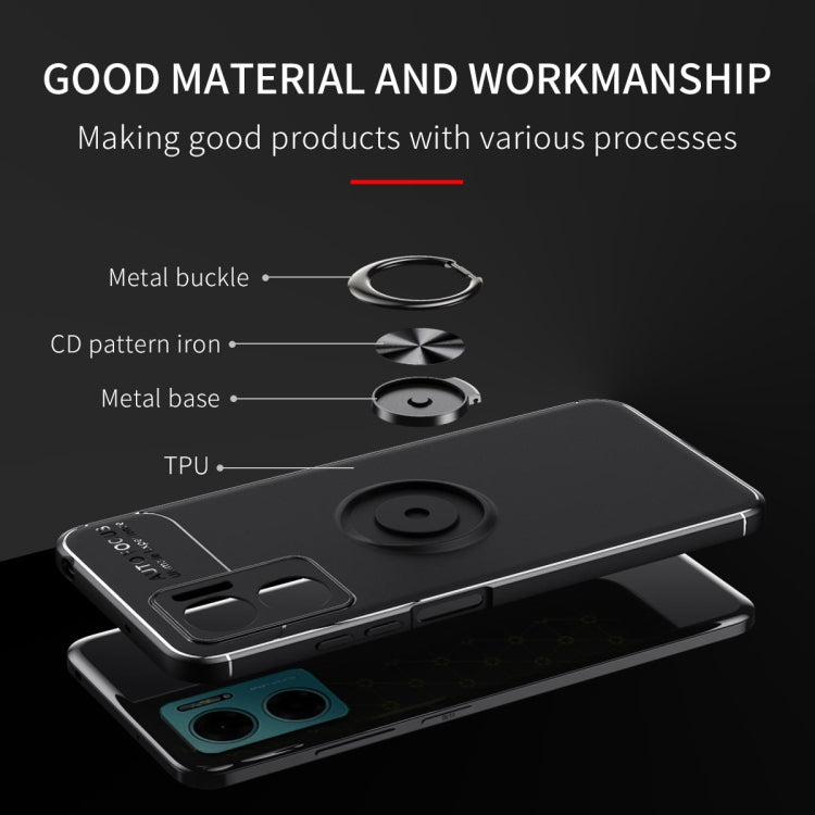 For Xiaomi Redmi Note 11E Metal Ring Holder TPU Phone Case