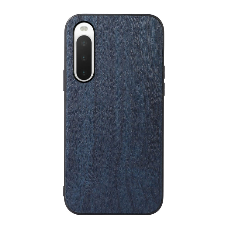 For Sony Xperia 10 IV Wood Texture PU Phone Case