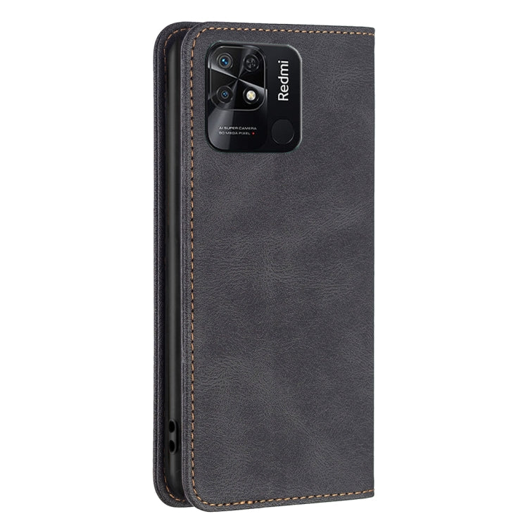 For Xiaomi Redmi 10C Magnetic RFID Blocking Anti-Theft Leather Phone Case