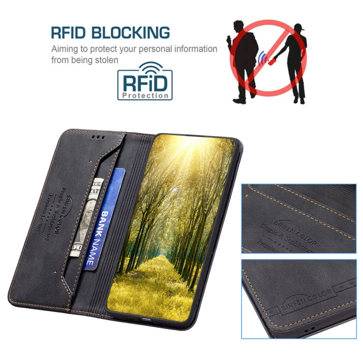 For Xiaomi Redmi 10C Magnetic RFID Blocking Anti-Theft Leather Phone Case