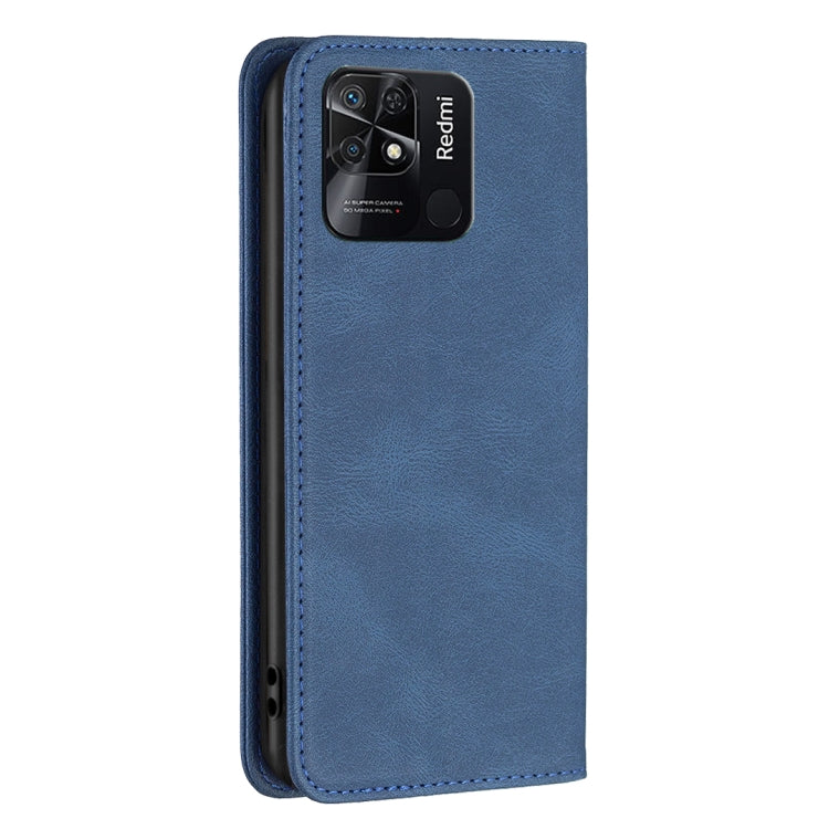 For Xiaomi Redmi 10C Magnetic RFID Blocking Anti-Theft Leather Phone Case
