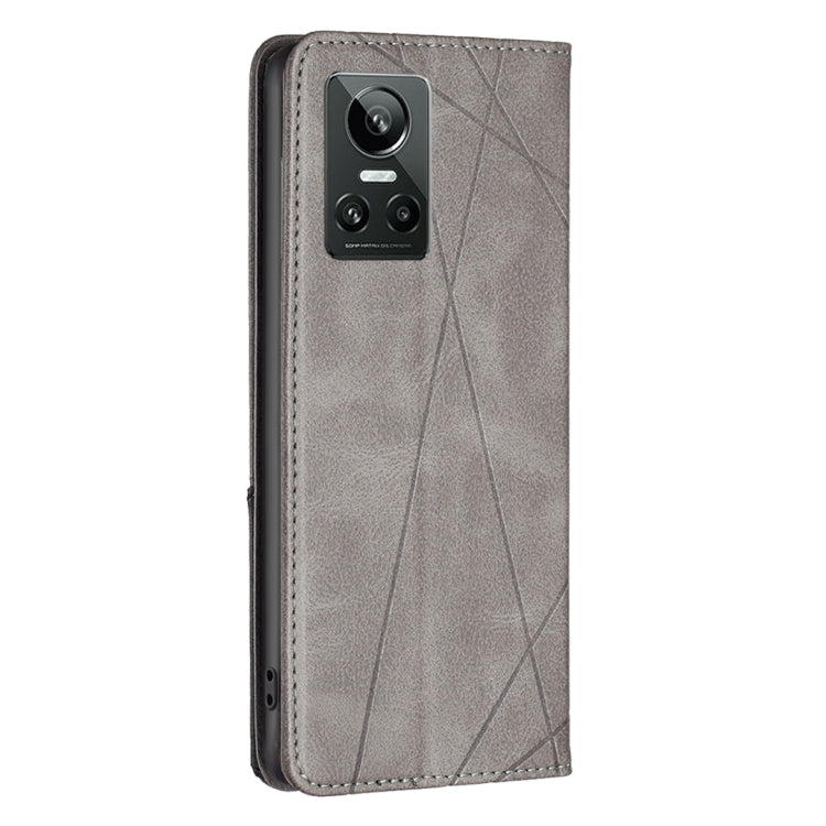 For OPPO Realme GT Neo3 Prismatic Invisible Magnetic Leather Phone Case