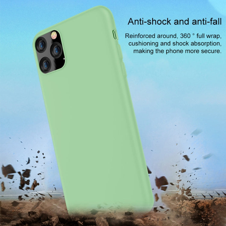 For iPhone 11 Pro TGVIS Smooth Skin Series Solid Color Liquid Silicone Shockproof Protective Case