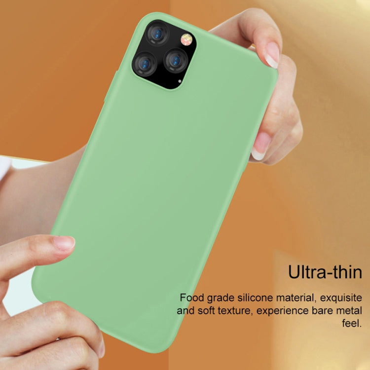 For iPhone 11 Pro TGVIS Smooth Skin Series Solid Color Liquid Silicone Shockproof Protective Case