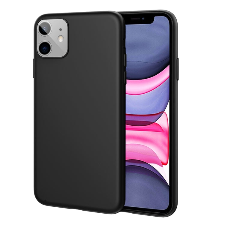For iPhone 11 TGVIS Smooth Skin Series Solid Color Liquid Silicone Shockproof Protective Case