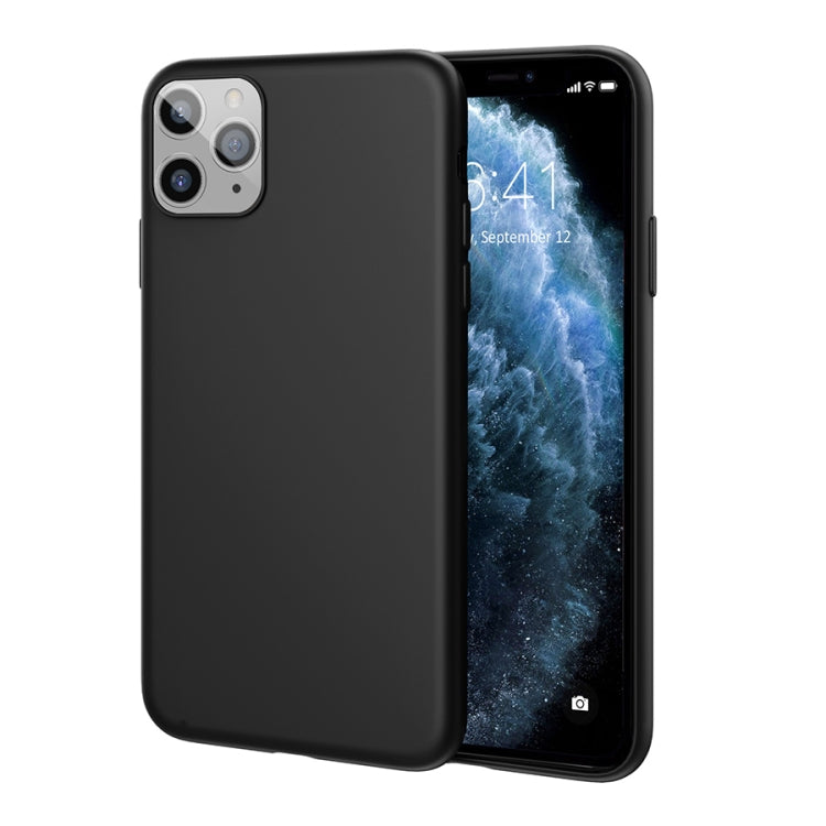 For iPhone 11 Pro Max TGVIS Smooth Skin Series Solid Color Liquid Silicone Shockproof Protective Case