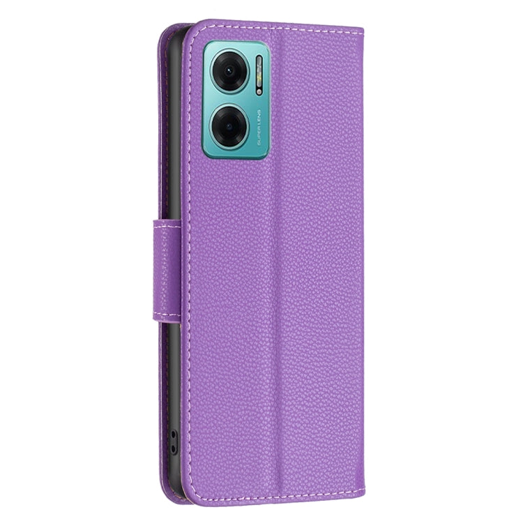 For Xiaomi Redmi 10 5G / Note 11E Litchi Texture Pure Color Leather Phone Case