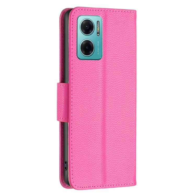 For Xiaomi Redmi 10 5G / Note 11E Litchi Texture Pure Color Leather Phone Case