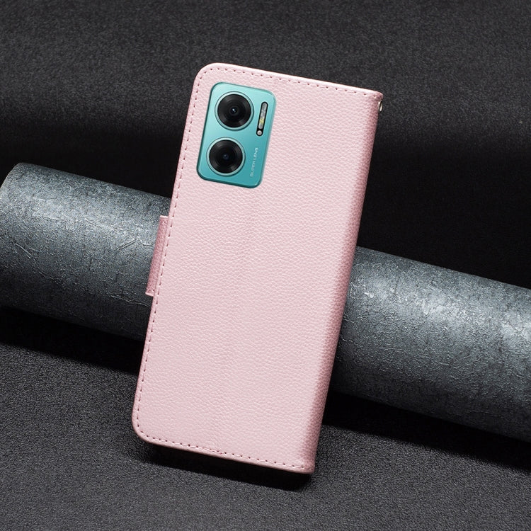 For Xiaomi Redmi 10 5G / Note 11E Litchi Texture Pure Color Leather Phone Case