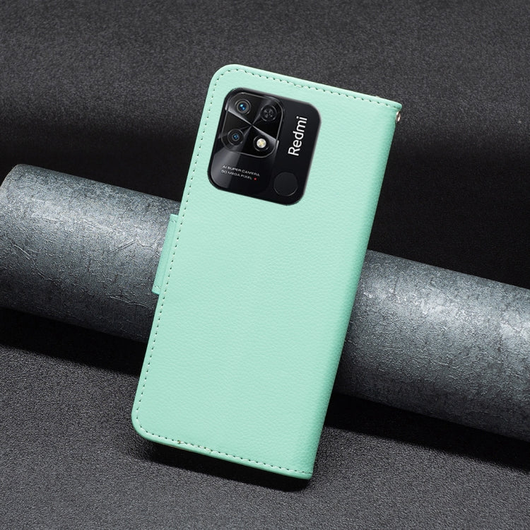 For Xiaomi Redmi 10C Litchi Texture Pure Color Leather Phone Case