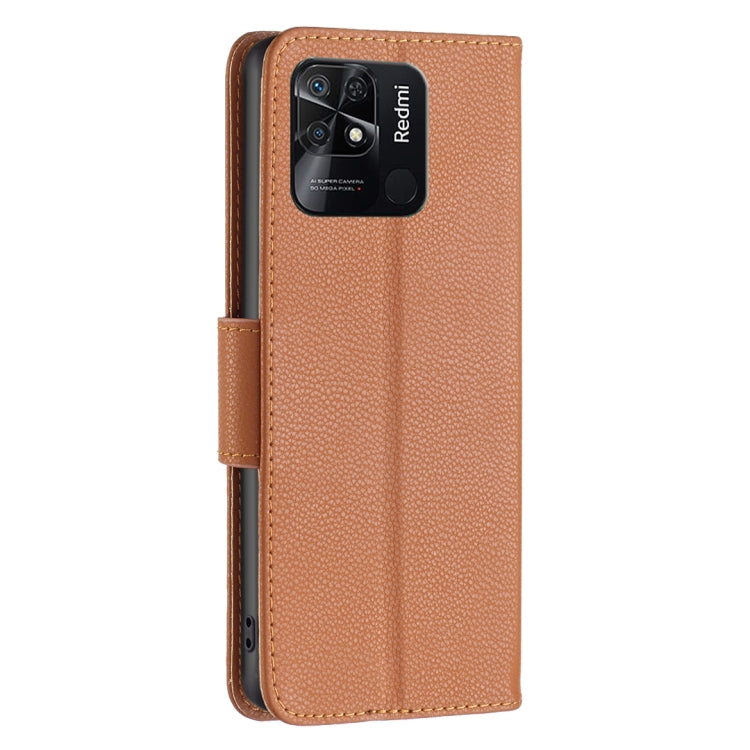 For Xiaomi Redmi 10C Litchi Texture Pure Color Leather Phone Case