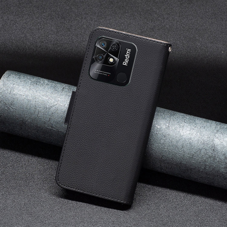 For Xiaomi Redmi 10C Litchi Texture Pure Color Leather Phone Case