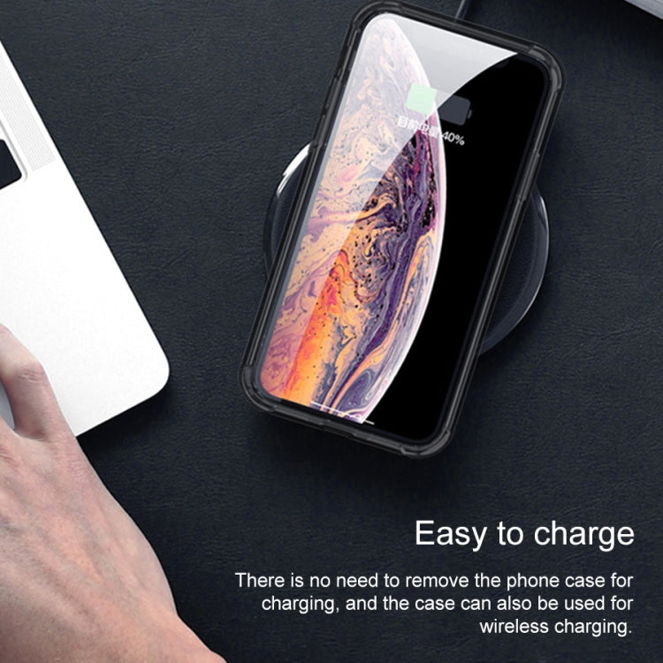 For iPhone 11 TGVIS Sharp Series Frame Shockproof Protective Case with Hidden Holder