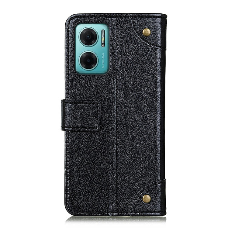 For Xiaomi Redmi Note 11E/Redmi 10 5G 2022 Global/Redmi 10 Prime+ 5G India/Poco M4 5G Global Copper Buckle Nappa Texture Horizontal Flip Leather Phone Case