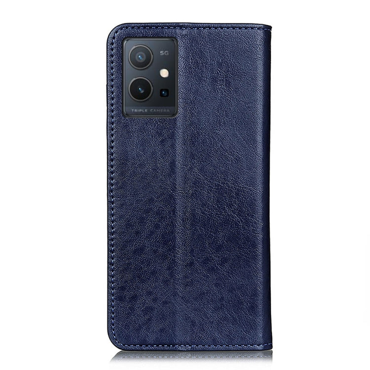 For vivo Y75 5G / Y55 5G Magnetic Crazy Horse Texture Leather Phone Case