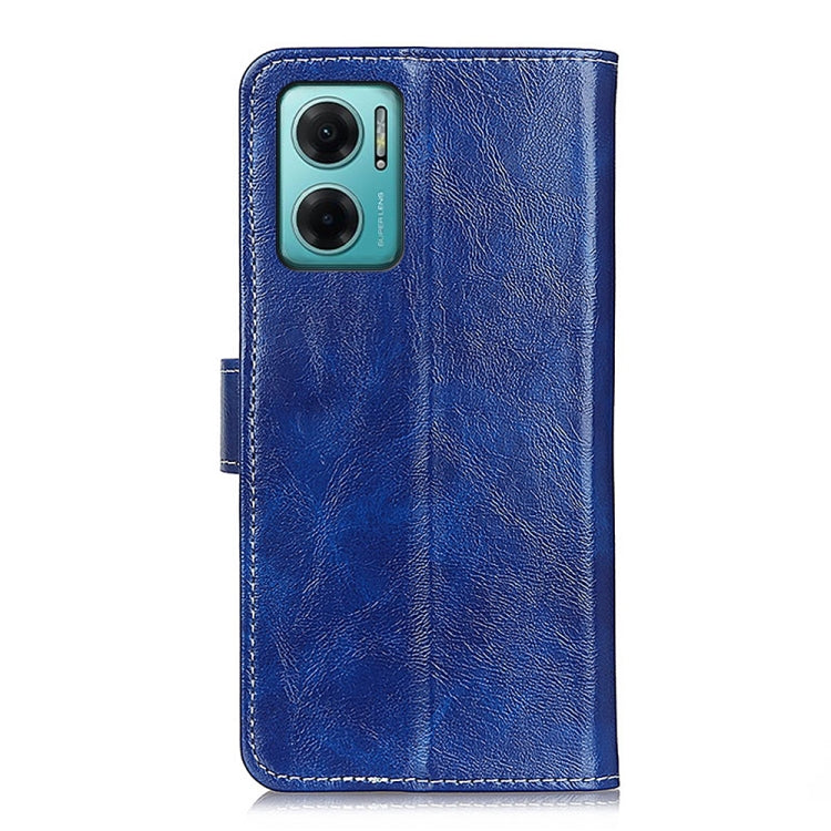 For Xiaomi Redmi Note 11E/Redmi 10 5G 2022 Global/Redmi 10 Prime+ 5G India/Poco M4 5G Global Retro Crazy Horse Texture Horizontal Flip Leather Phone Case