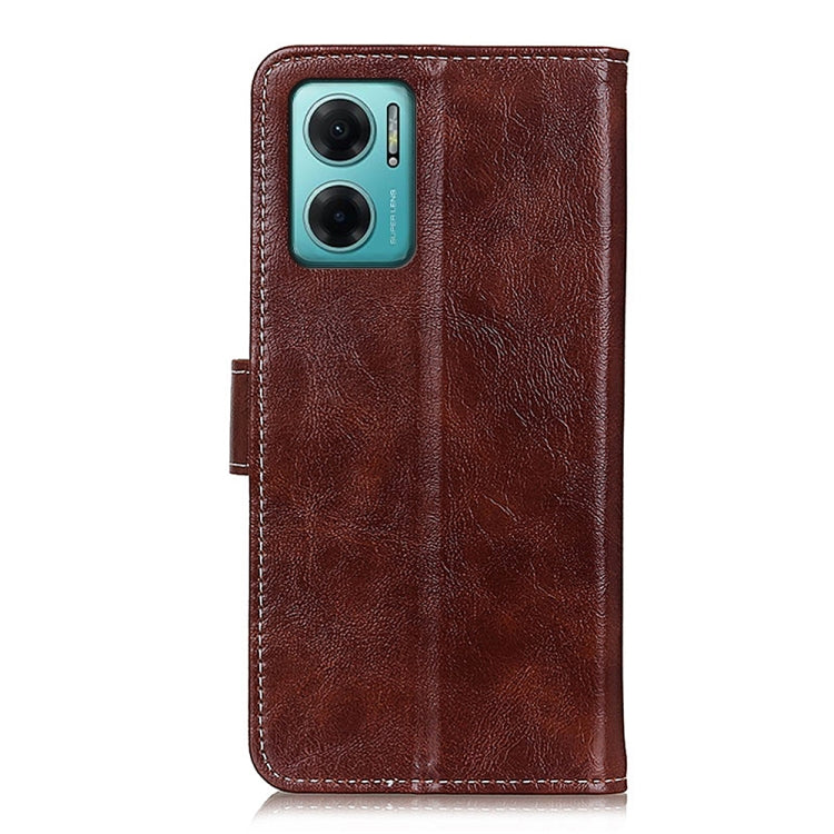 For Xiaomi Redmi Note 11E/Redmi 10 5G 2022 Global/Redmi 10 Prime+ 5G India/Poco M4 5G Global Retro Crazy Horse Texture Horizontal Flip Leather Phone Case