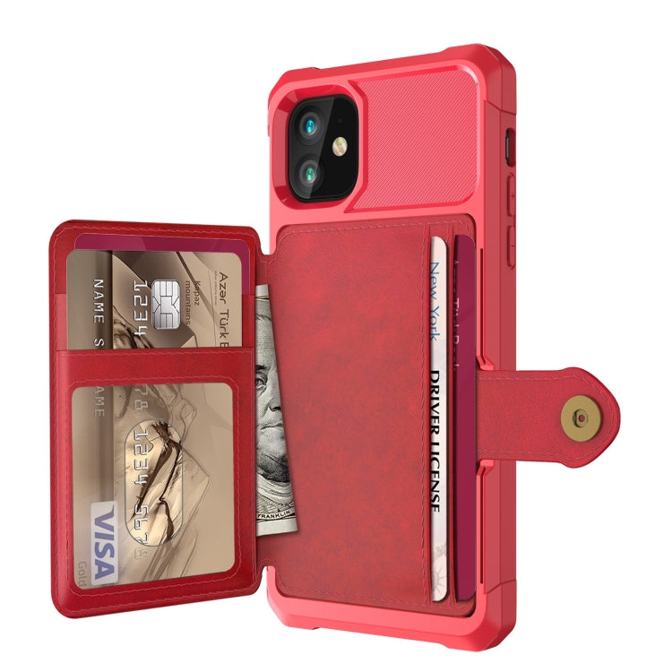 For iPhone 12 mini Magnetic Wallet Card Bag Leather Case