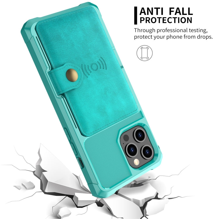 For iPhone 12 / 12 Pro Magnetic Wallet Card Bag Leather Case