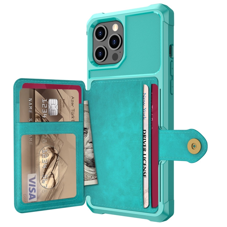 For iPhone 12 Pro Max Magnetic Wallet Card Bag Leather Case