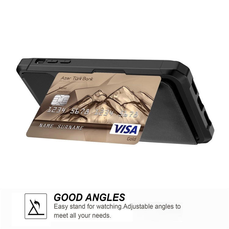 For iPhone 11 Pro Magnetic Wallet Card Bag Leather Case