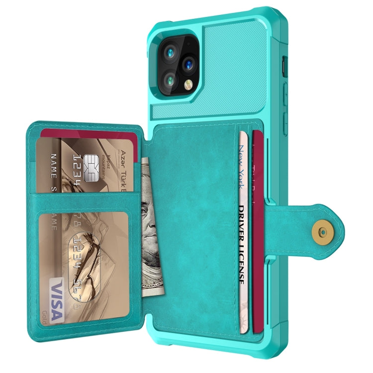 For iPhone 11 Pro Max Magnetic Wallet Card Bag Leather Case