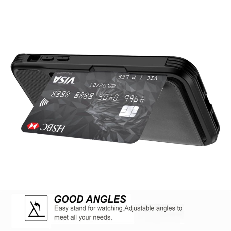 For iPhone X / XS Magnetic Wallet Card Bag Leather Case