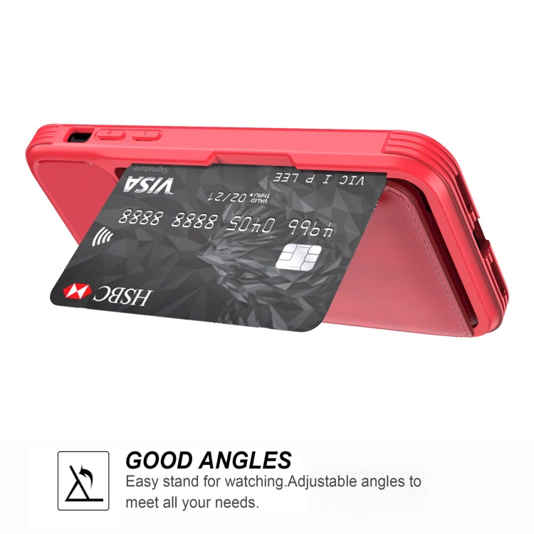 For iPhone X / XS Magnetic Wallet Card Bag Leather Case