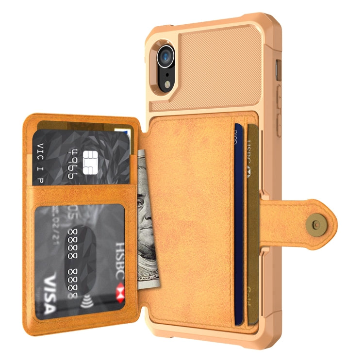 For iPhone XR Magnetic Wallet Card Bag Leather Case
