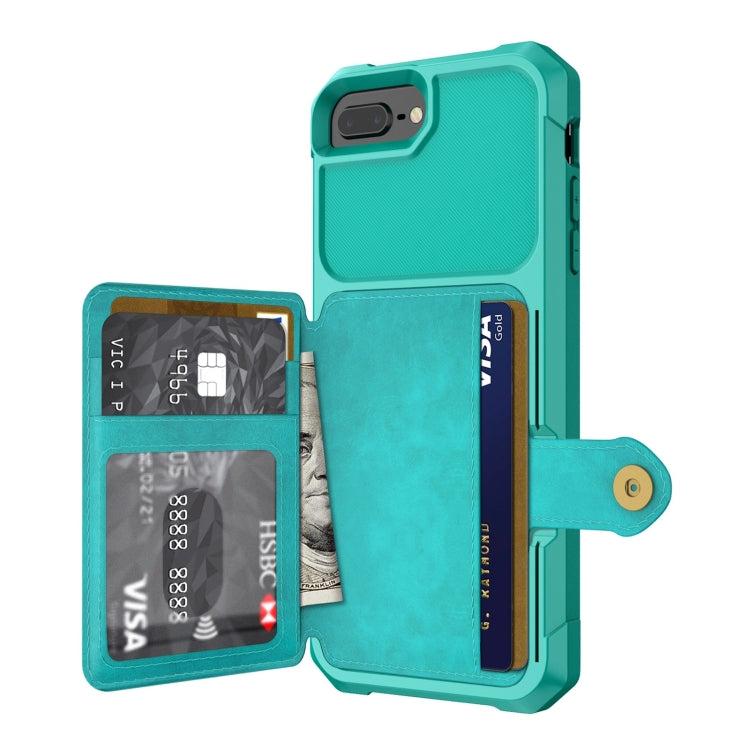 Magnetic Wallet Card Bag Leather Case For iPhone 8 Plus / 7 Plus / 6 Plus