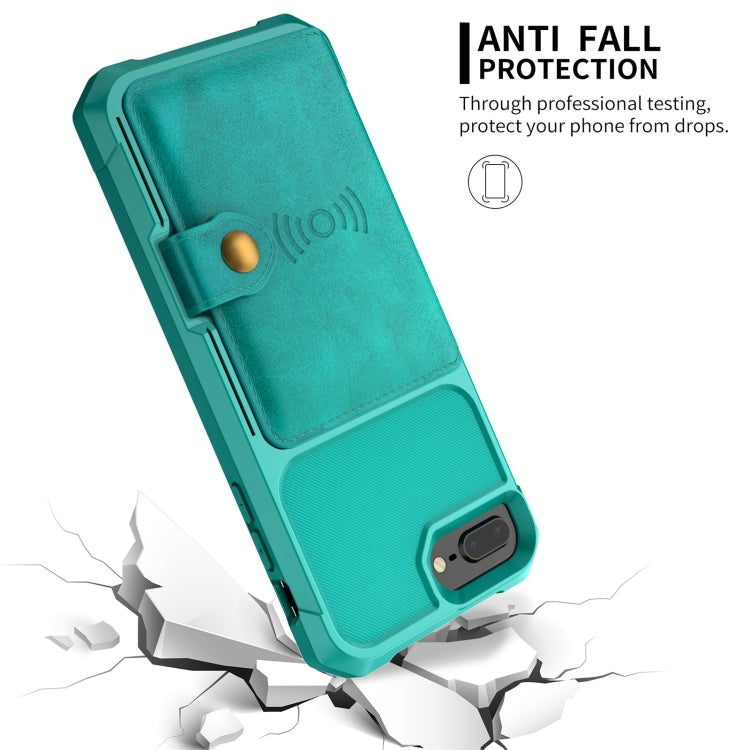 Magnetic Wallet Card Bag Leather Case For iPhone 8 Plus / 7 Plus / 6 Plus