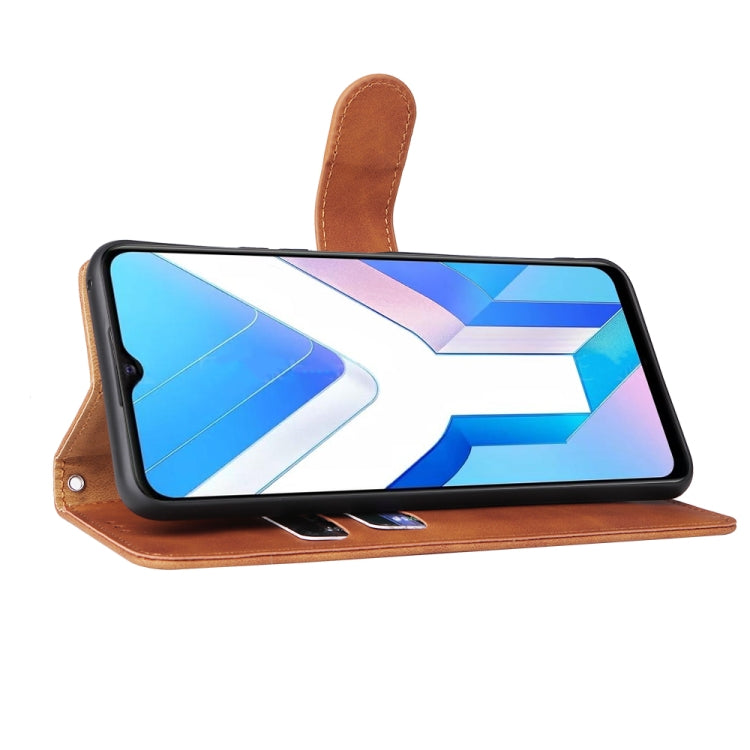 For vivo Y76 5G/Y76S 5G/Y74S Skin Feel Magnetic Flip Leather Phone Case