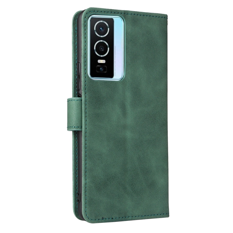 For vivo Y76 5G/Y76S 5G/Y74S Skin Feel Magnetic Flip Leather Phone Case