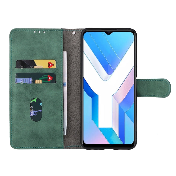 For vivo Y76 5G/Y76S 5G/Y74S Skin Feel Magnetic Flip Leather Phone Case