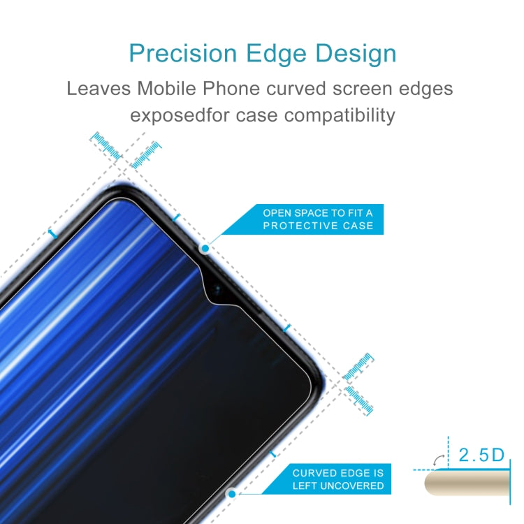 50 PCS 0.26mm 9H 2.5D Tempered Glass Film For OPPO Realme Q5i