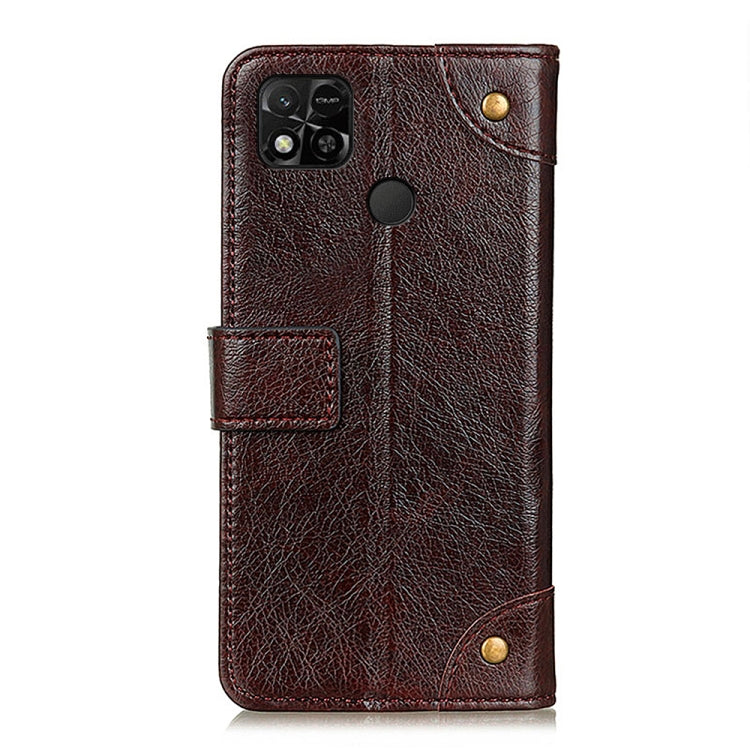 For Xiaomi Redmi 10A Copper Buckle Nappa Texture Horizontal Flip Leather Phone Case