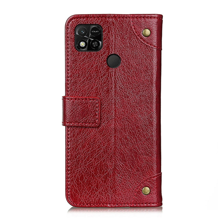 For Xiaomi Redmi 10A Copper Buckle Nappa Texture Horizontal Flip Leather Phone Case
