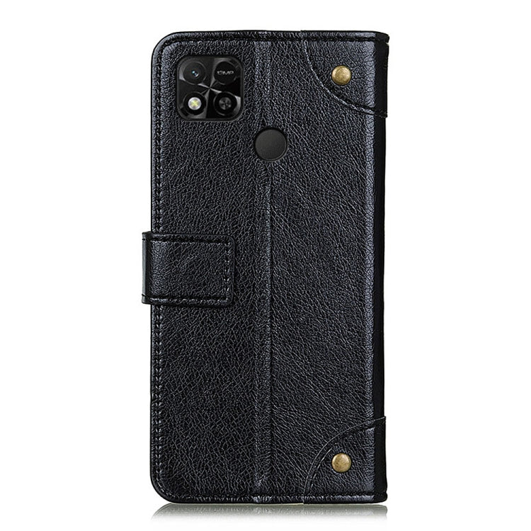 For Xiaomi Redmi 10A Copper Buckle Nappa Texture Horizontal Flip Leather Phone Case
