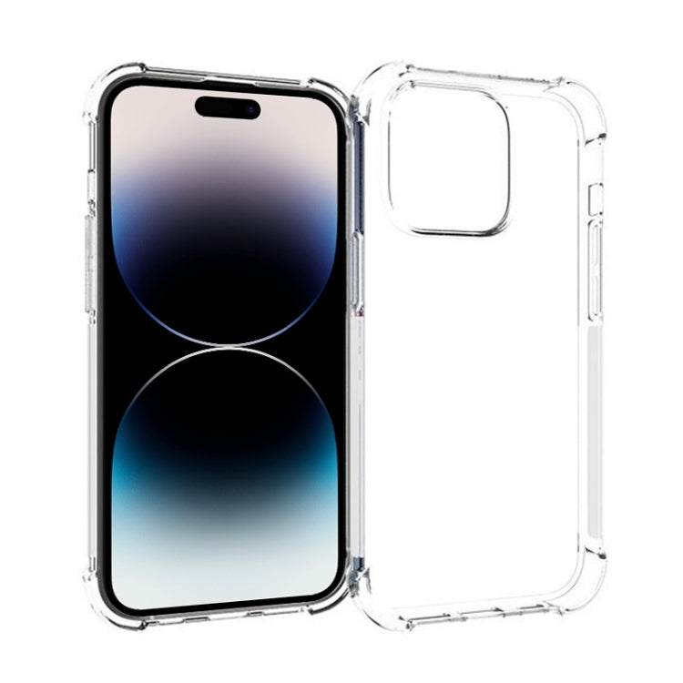 For iPhone 14 Pro Shockproof TPU Phone Case (Transparent)