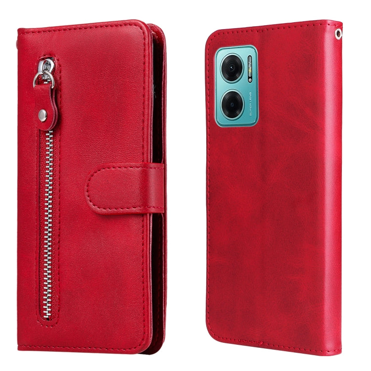 For Xiaomi Redmi Note 11E Fashion Calf Texture Zipper Horizontal Flip Leather Case