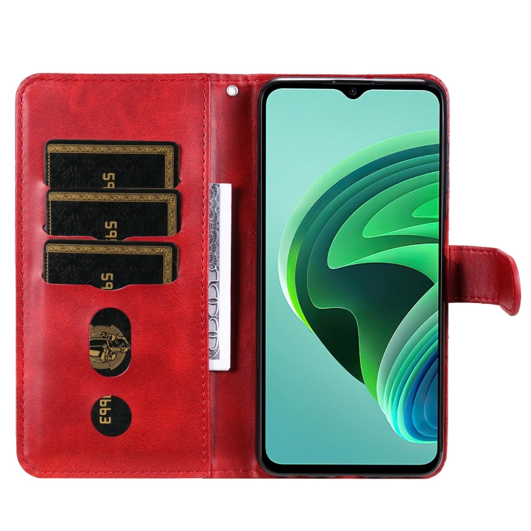 For Xiaomi Redmi Note 11E Fashion Calf Texture Zipper Horizontal Flip Leather Case