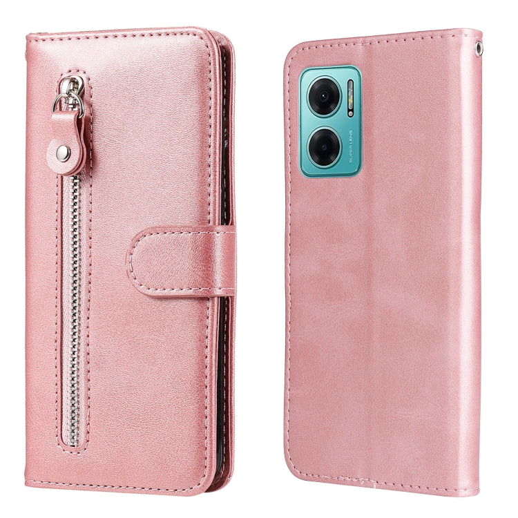 For Xiaomi Redmi Note 11E Fashion Calf Texture Zipper Horizontal Flip Leather Case