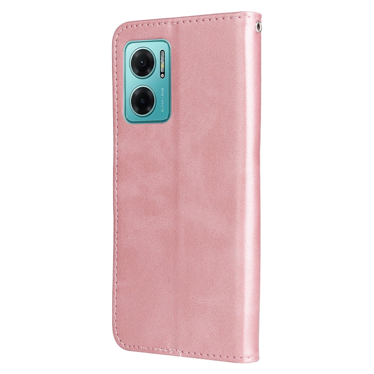 For Xiaomi Redmi Note 11E Fashion Calf Texture Zipper Horizontal Flip Leather Case