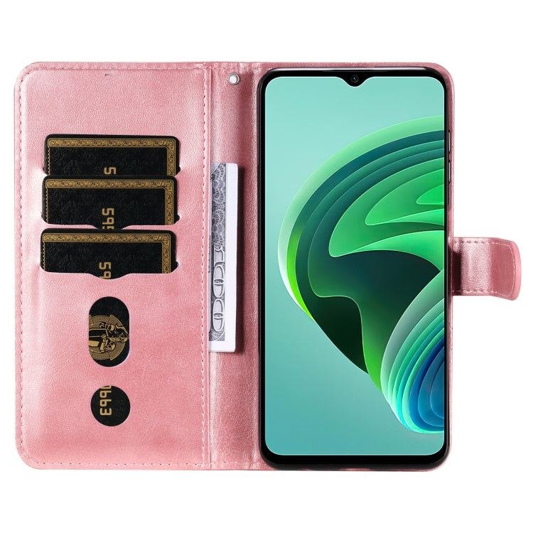 For Xiaomi Redmi Note 11E Fashion Calf Texture Zipper Horizontal Flip Leather Case