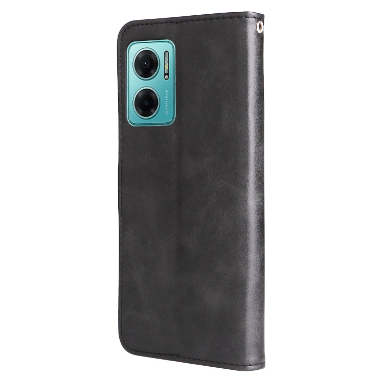 For Xiaomi Redmi Note 11E Fashion Calf Texture Zipper Horizontal Flip Leather Case