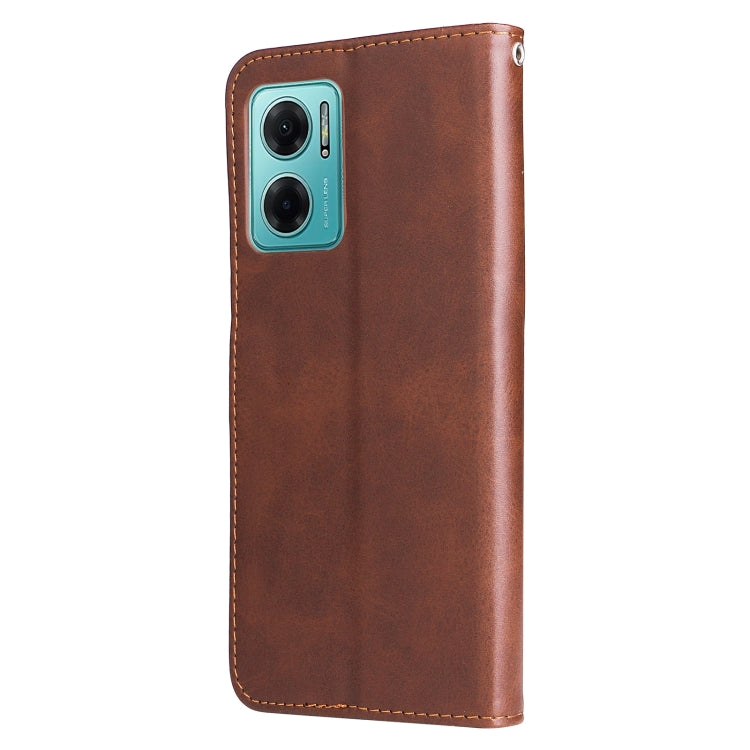 For Xiaomi Redmi Note 11E Fashion Calf Texture Zipper Horizontal Flip Leather Case